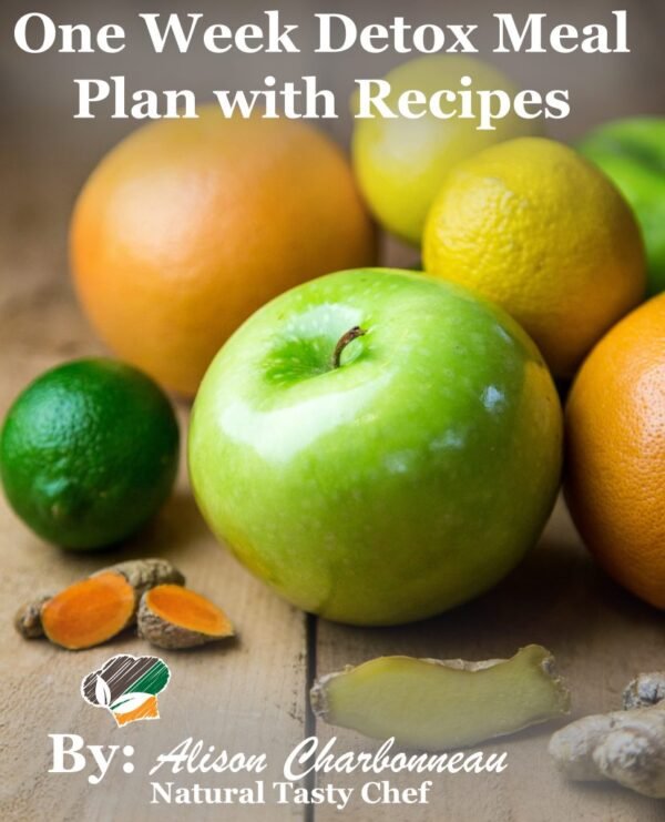 Cover Page One Week Detox Meal Plan - Natural Tasty Chef