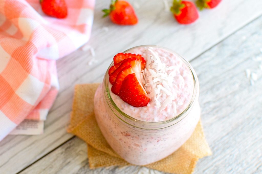 Vegan Strawberries and Cream Parfait