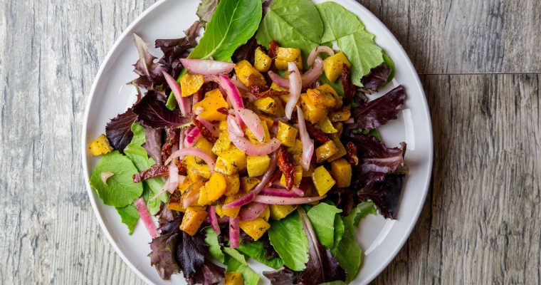 Roasted Butternut Squash Salad | Anti Candida