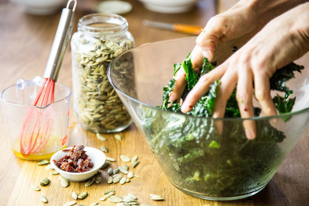 massaged kale salad