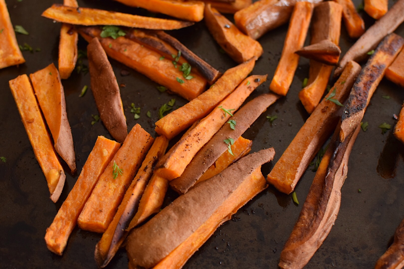 baked sweet potato fries