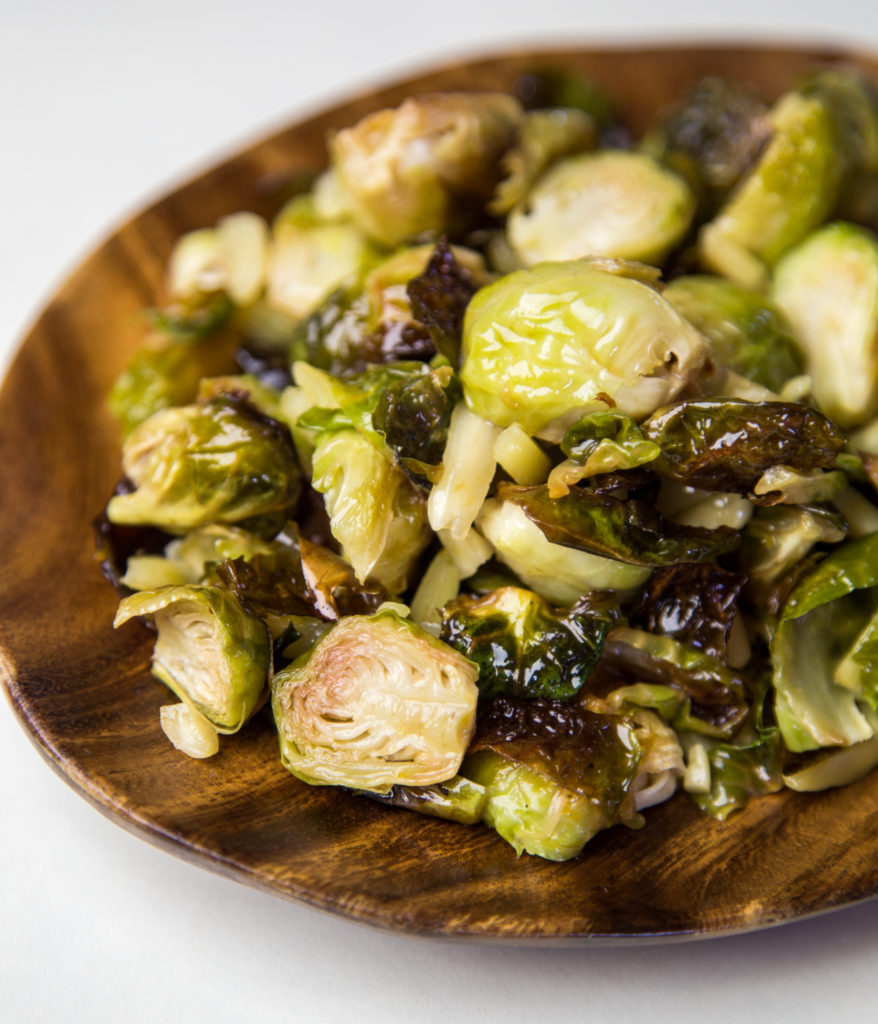 easy vegan Macadamia Nut Brussels Sprouts