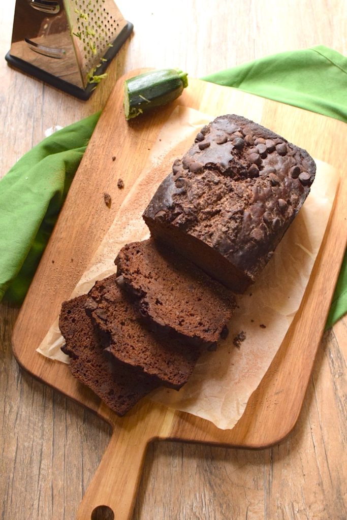 healthy gluten free chocolate zucchini bread 