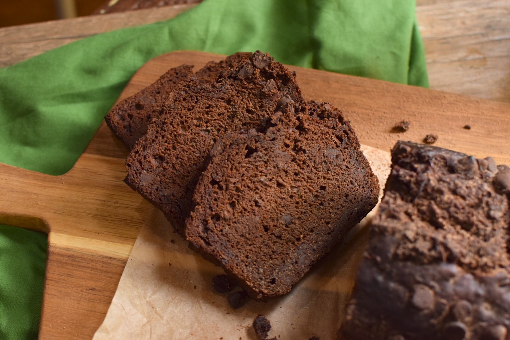 healthy gluten free chocolate zucchini bread