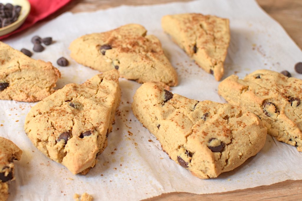 Paleo, Sugar-Free Chocolate Chip Scones - Anti Candida