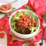 healthy vegan black bean bowl