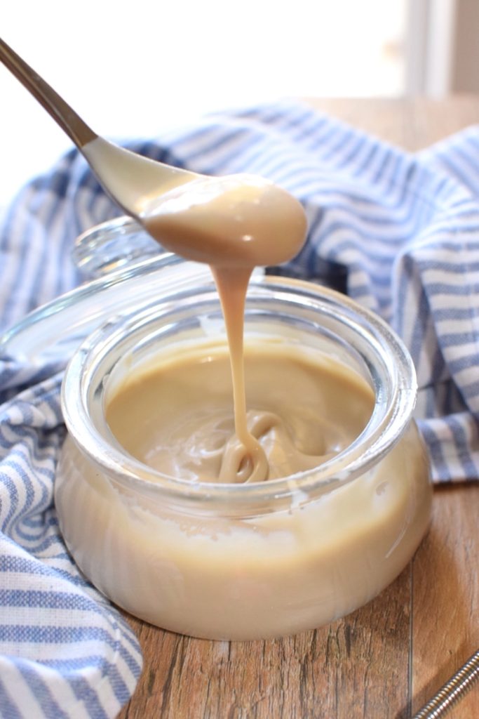 Homemade Sweetened Condensed Coconut Milk - Refined Sugar-Free