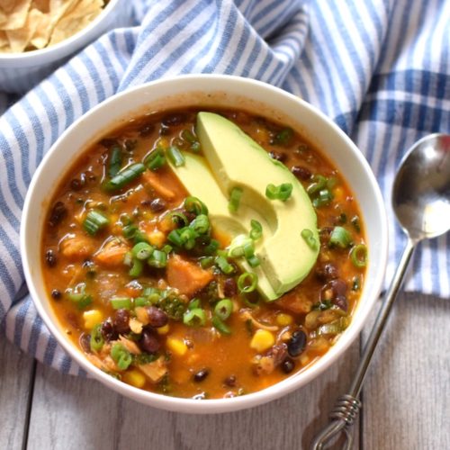 Healthy Vegan Tortilla Soup Recipe - Natural Tasty Chef