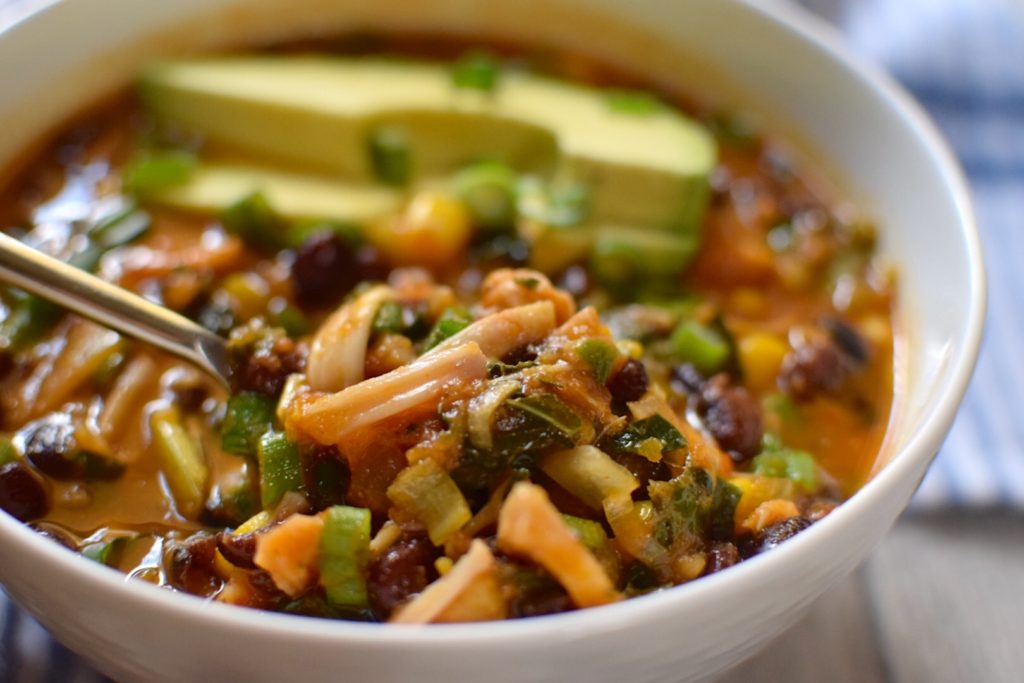 healthy vegan tortilla soup