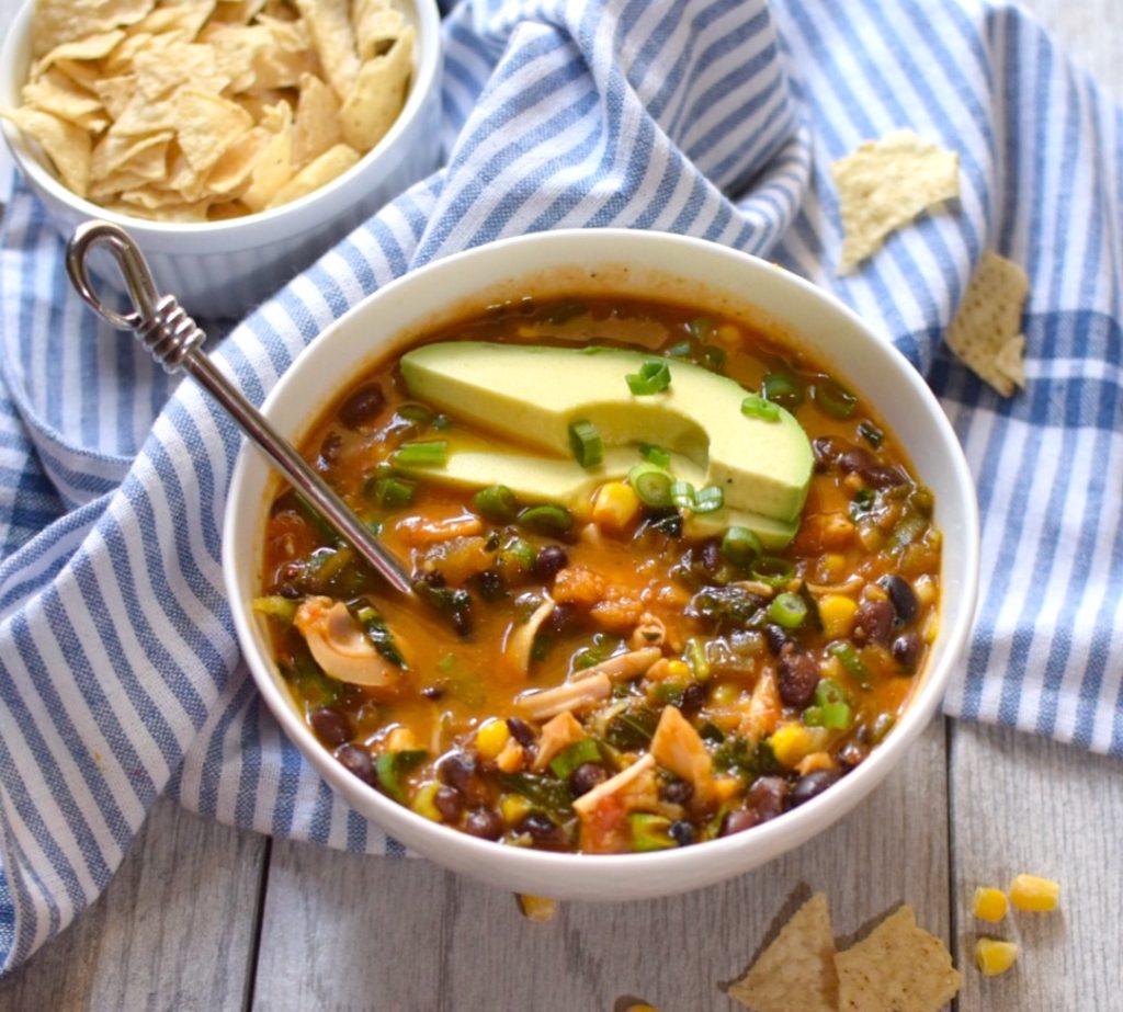 Healthy Vegan Tortilla Soup