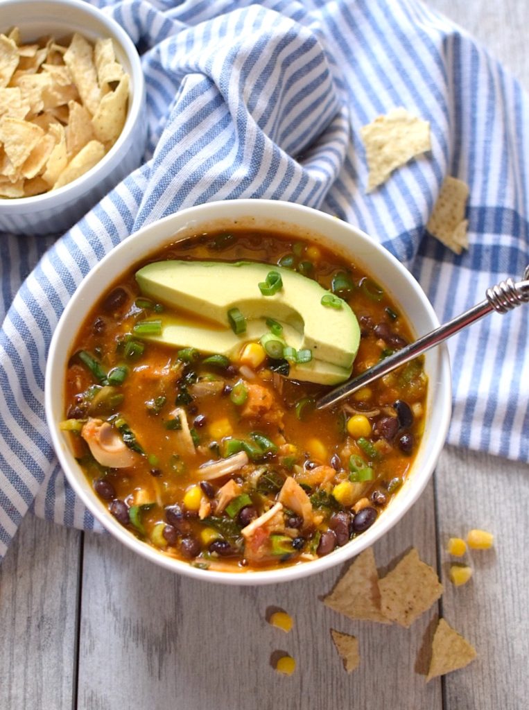 Healthy Vegan Tortilla Soup Recipe - Natural Tasty Chef