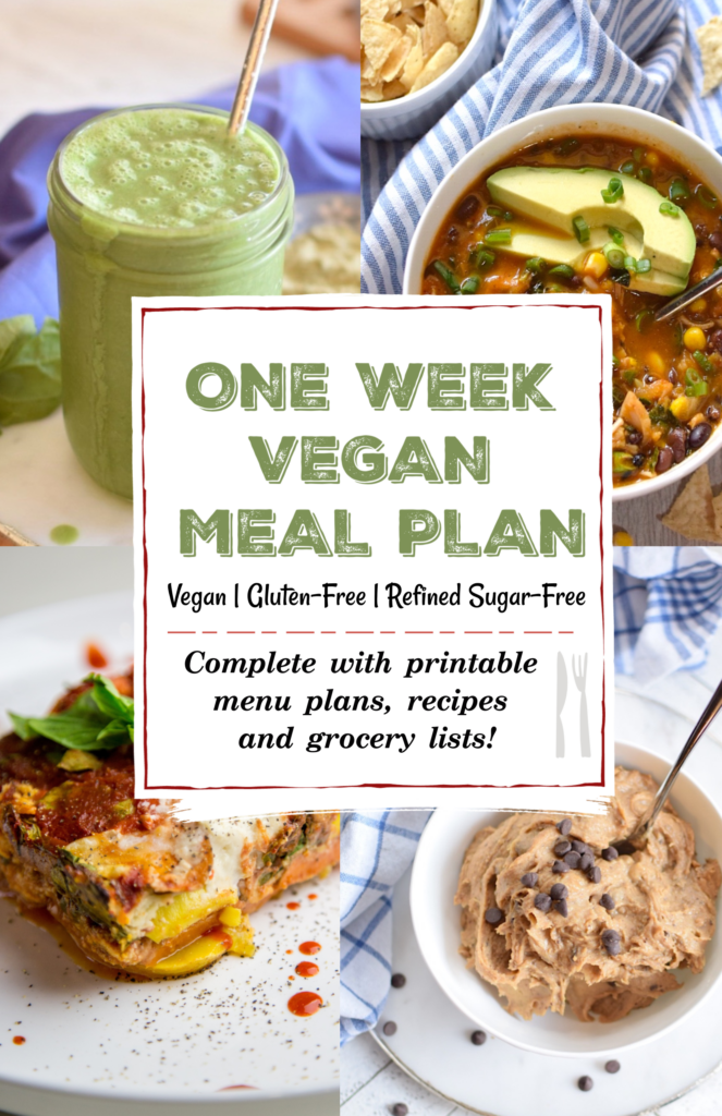 One Week Vegan Meal Plan