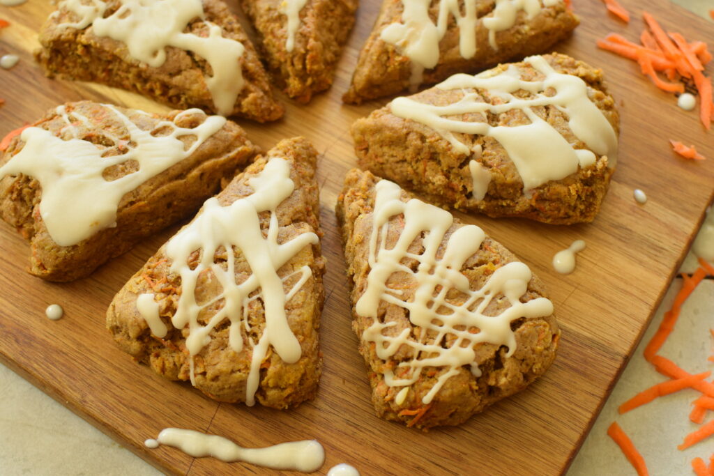 Gluten Free Carrot Cake Scones