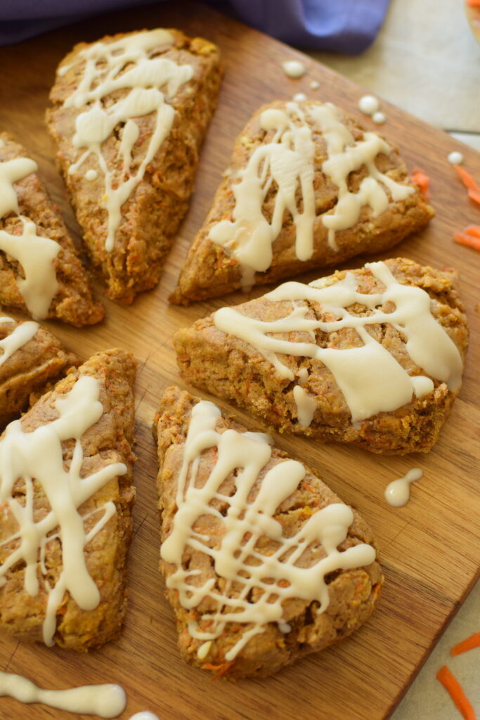 Gluten Free Carrot Cake Scones