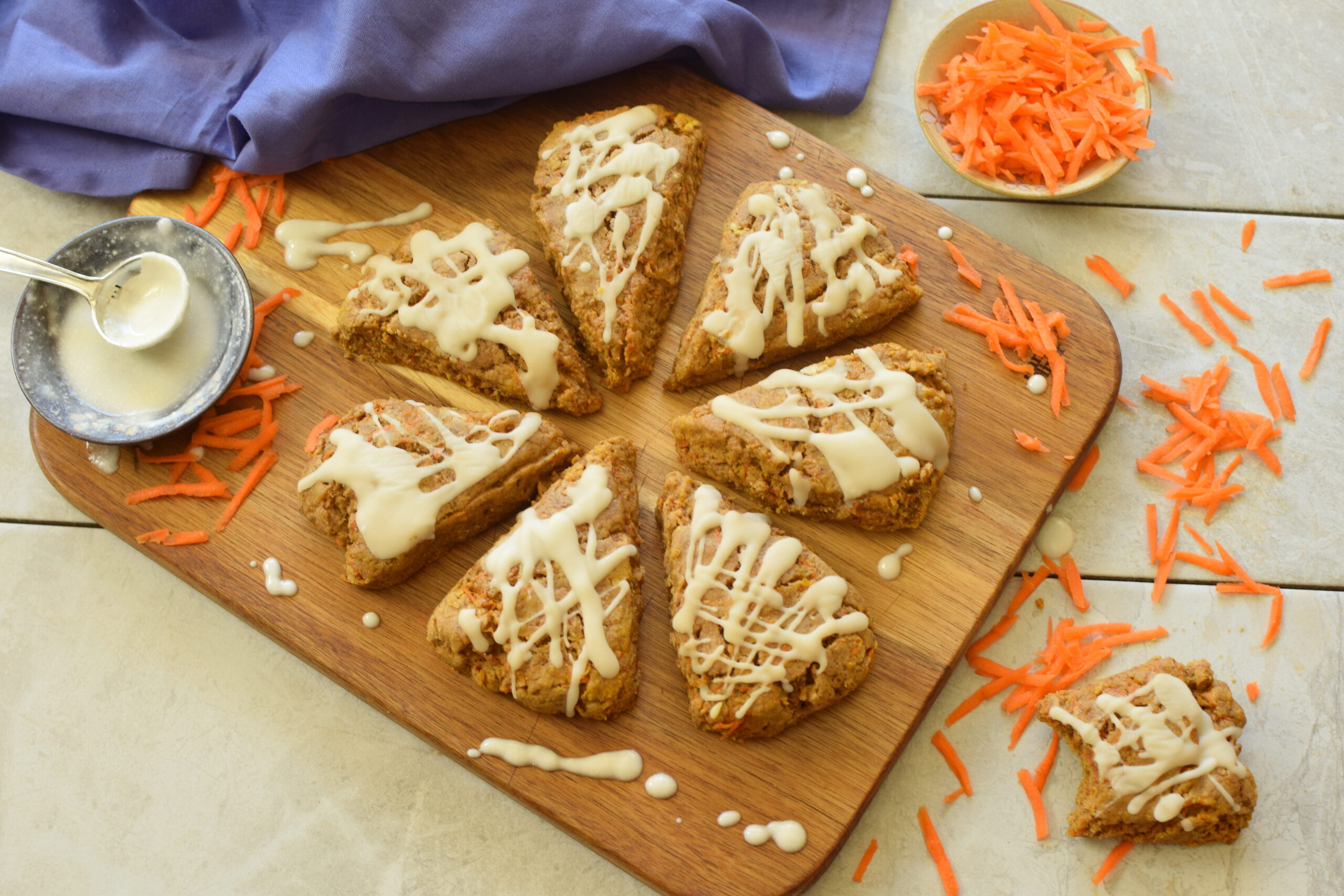 Gluten-Free Carrot Cake Scones