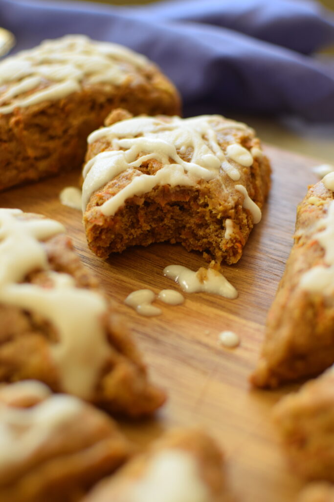 Gluten Free Carrot Cake Scones